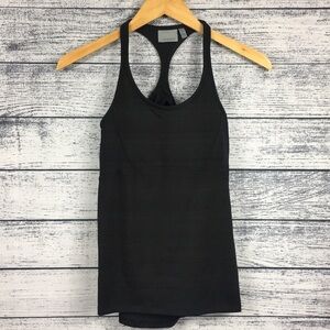 NWOT Athleta Racerback Black Tank Top w/ Pads